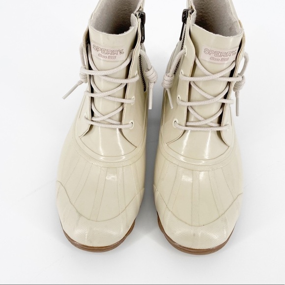 SPERRY Syren Gulf Duck Boot Ivory Size 7 - Picture 3 of 9